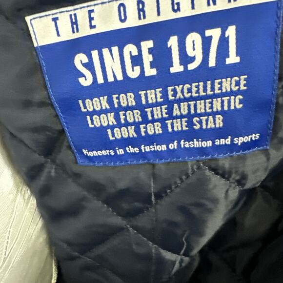 🔥Starter Dallas Cowboys Varsity Bomber Jacket Men’s Small Navy Blue MSRP $450 - Picture 6 of 16